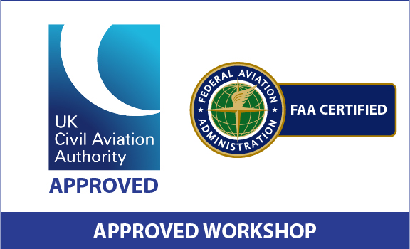 CAA and FAA certification badges.